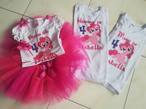 Conjunto Tutu Con Nombre Niña Pony Monster High Valiente