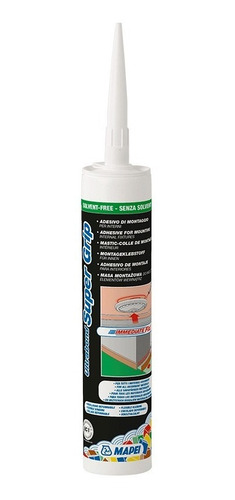 Adhesivo D Montaje Ultrabond Super Grip Cartucho 310ml Mapei Color Blanco