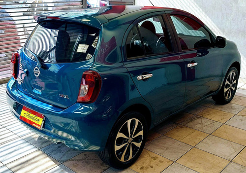 Imagem 14 de 14 de Nissan March 1.6 1sl Ano:2015 Azul Flex Completo