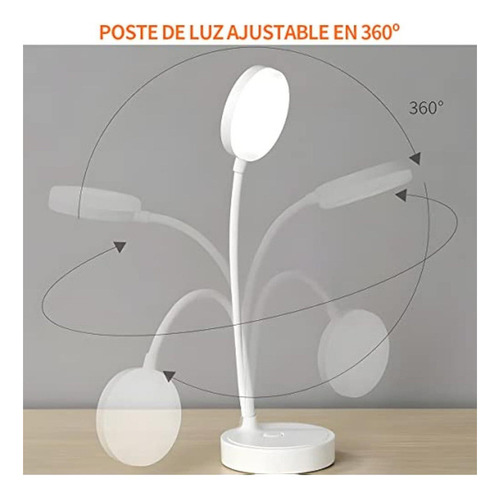 Ll Lámpara Escritorio Recargable Led El Cuidado Los Ojos