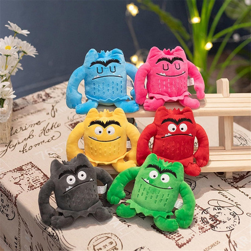 6 Piezas El Monstruo De Colores Peluches Regalos For Niños
