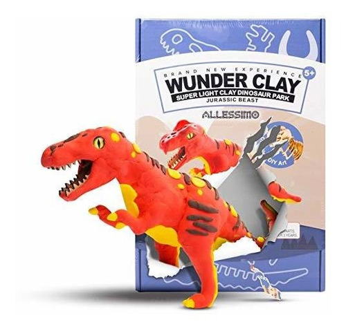 Wunderclay 3d Air Seco Clay Puzzle T Rex Clay Kit Para ...