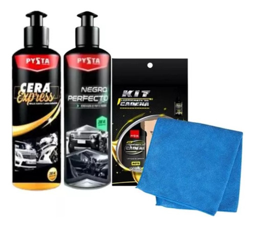 Renovador Negro + Cera Brillo + Kit Cadena Gratis Paño 