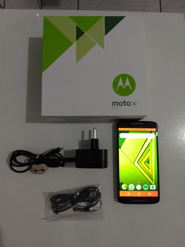 Celular Motorola Moto X Play Com 9 Opções De Carcaças. Preto (Usado)