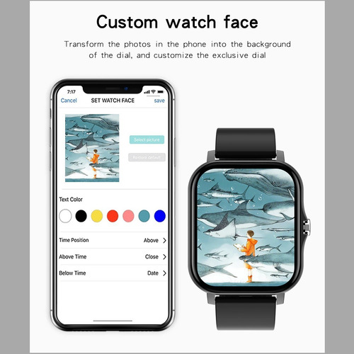 Nuevo Reloj Inteligente De Aluminio Hd Q13 Magnético