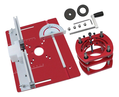 Mesa De Trabajo Para Enrutador De Madera Rojo