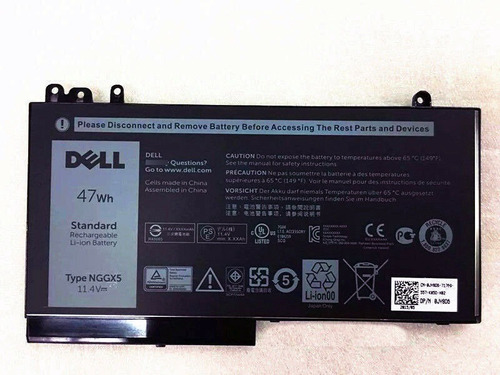 Nggx5 Jy8d6 W9fnj Rdrh9 Batería Dell 11.4v 3cell 4000mah 47w