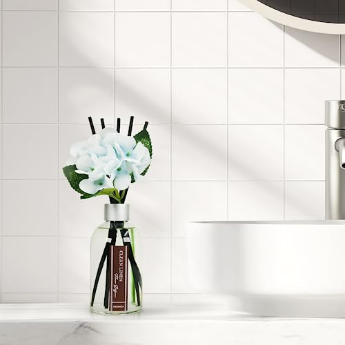 Difusor De Cañas De Lino Limpio Aronica Para La Decoración D