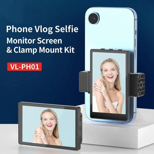 Tela De Monitor De Selfie Ph01 Smartphone Vlog Usando A Par