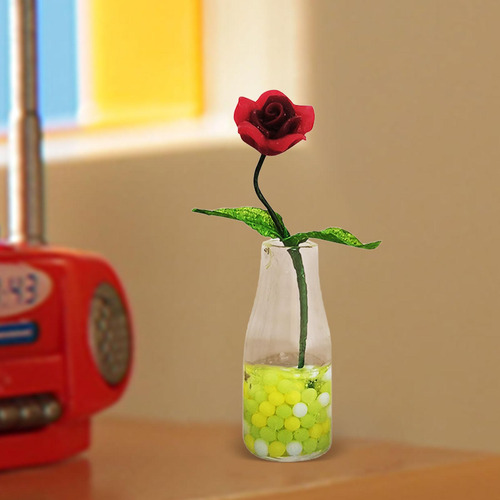 2 Florero Y Jarrón De Casas Pequeñas, Micropaisaje,