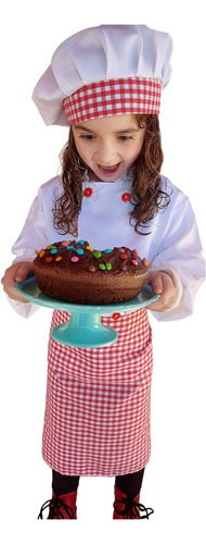 Fantasia Infantil Cozinheiro Cozinheira Chef De Cozinha