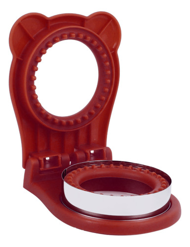 Molde De Cortador De Sanduíche Vermelho Vermelho E Ferramenta Manual De Selagem De Pão Para Bolos