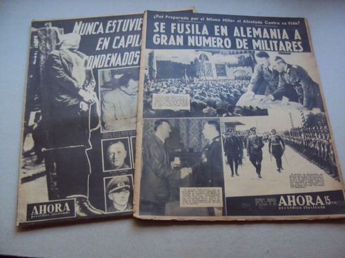 #x Lote 2 Revistas Ahora N° 962 Año 1944 Y 1307  Año 1946