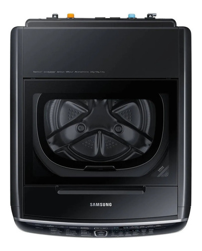 Lavasecadora automática Samsung inverter hasta 22kg 220V color black caviar