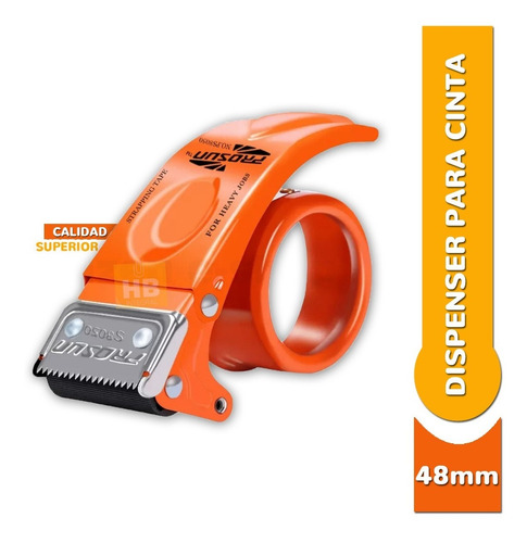 Imagen 1 de 6 de Dispensador Cinta Embalar Racionador Portarollo Metal Reforz