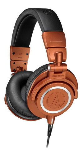 Fone de ouvido over-ear Audio-Technica M-Series ATH-M50x laranja-metalizado