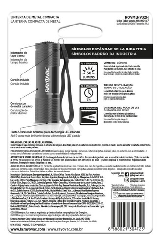 Lanterna Rayovac 50 Lúmens 3aaa
