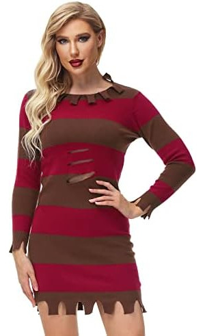 Suéter De Disfraz De Freddy Para Mujer De Halloween, Suéter