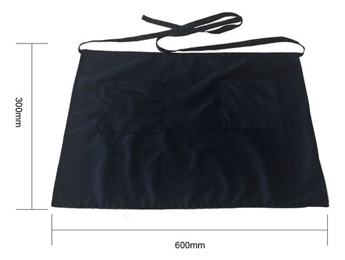 Delantales De Servidor Con 2 Bolsillos Para Cocina Y Barbac