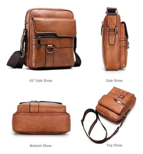Bemvindo À Minha Loja. Bolso De Piel Para Hombre Con