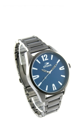Reloj Stone Urbano Correa Cuero Mas Correa De Metal Set Box