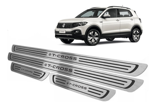 Cubre Zocalos Acero Inoxidable P/ Volkswagen T-cross