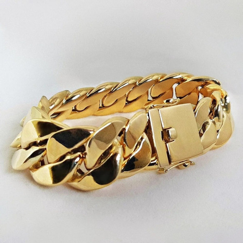 Pulseira Grumet 60 Gramas 18mm Ouro 18k 750