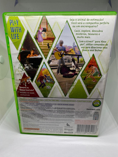 The Sims 3 Pets Xbox 360 Jogo De Simulação Completo