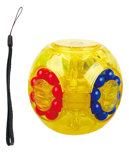 Cubo Mágico Pequeno Feijão Mágico Girando Cubo Amarelo