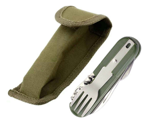 / Set De Utensilios De Camping Y Cubiertos Multifunción De