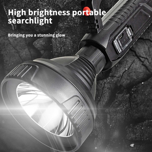 Linterna Recargable Con Foco Led Superbrillante Con 2