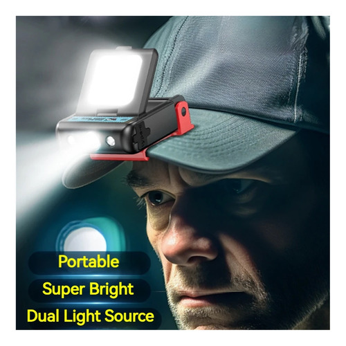 Td0148 Linterna Frontal Led, Luces Con Clip For Sombrero