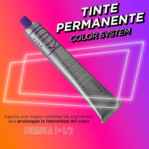 Küül Color System Tinte Permanente Color Negro Tono 1 90 Ml Tono 1 Negro