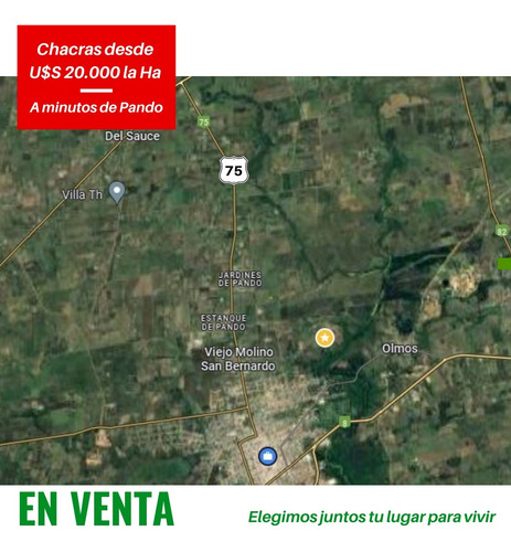 Chacras A Partir De U$s 20,000 La Hectárea