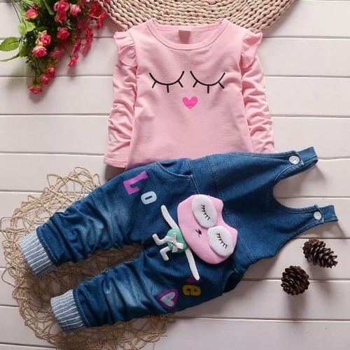 Conjunto Overol Ojitos Abrigador