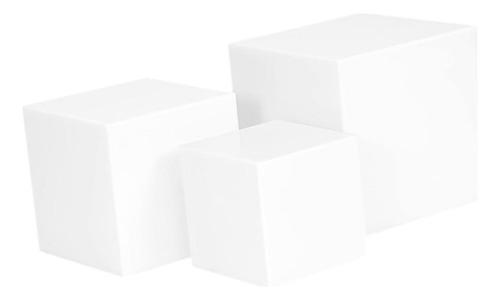 3pcs Cubos De Acrílico Para Exibição De Alimentos Risers