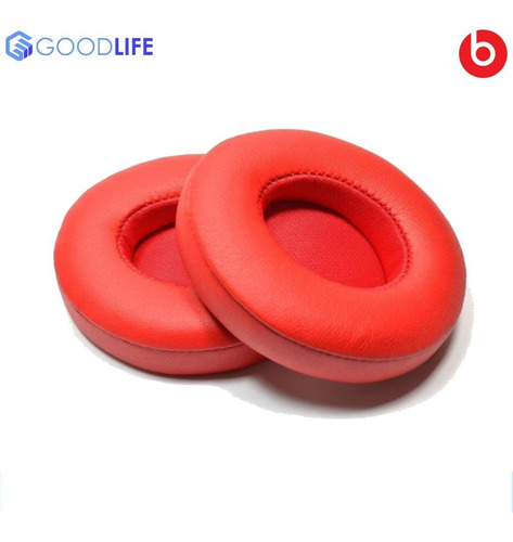 Imagen 2 de 8 de Repuesto Almohadilla Auricular Beats Solo 2.0 Por Par Rojo