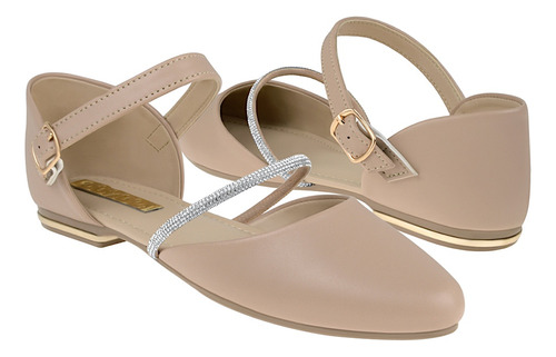 Zapatos Dama Stylo 9211 Simipiel Beige