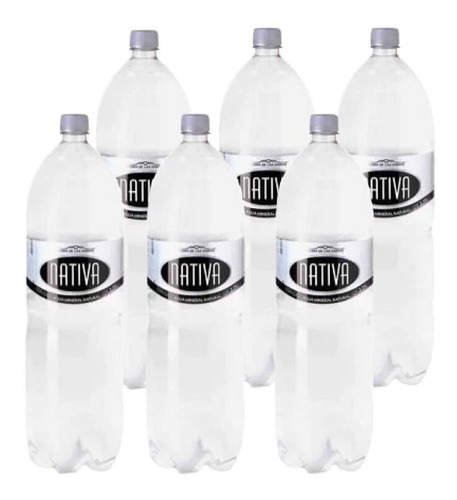Agua Nativa Con Gas Botella 2,25 L Pack X 6