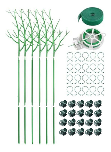 Paquete De 6 Estacas Para Plantas De 39.37 Pulgadas Con Clip