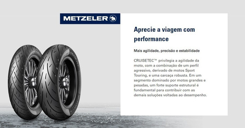 Par De Pneus Metzeler 100/90-19 + 160/70-17 Cruisetec