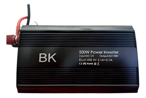 Convertidor De Corriente Bk Dc 12v A Ac 110v 500w