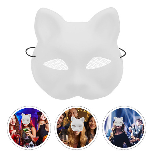Para Base De Máscara De Gato Única De 3 Piezas Con Malla