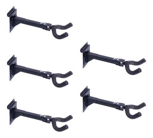 Soporte De Pared Para Bajo De Hierro De 5 Piezas