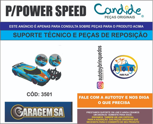 Power Speed 3501 - Garagem Sa - Consulta Para Peças