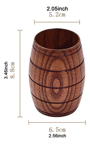 Jarra De Cerveza De Madera Taza De Madera Simple S Sin Asa