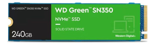 Disco Solido Ssd Wd 240gb 2.5 Nvme Pcie M2 2280 Green Sn350