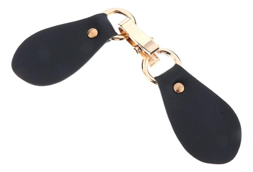 Botão De Fechamento De Pressão De Couro Para Duffle Preto