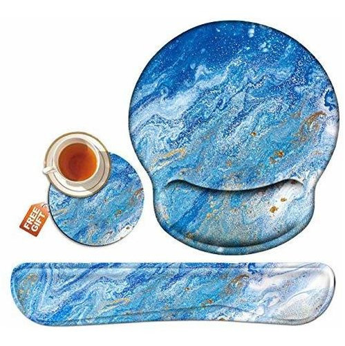 Mousepad Skyfree Océano Ergonómico Gel Soporte -azul