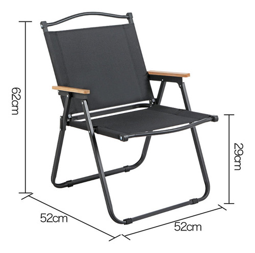 Silla De Camping Plegable Con Diseño Ergonómico Medio